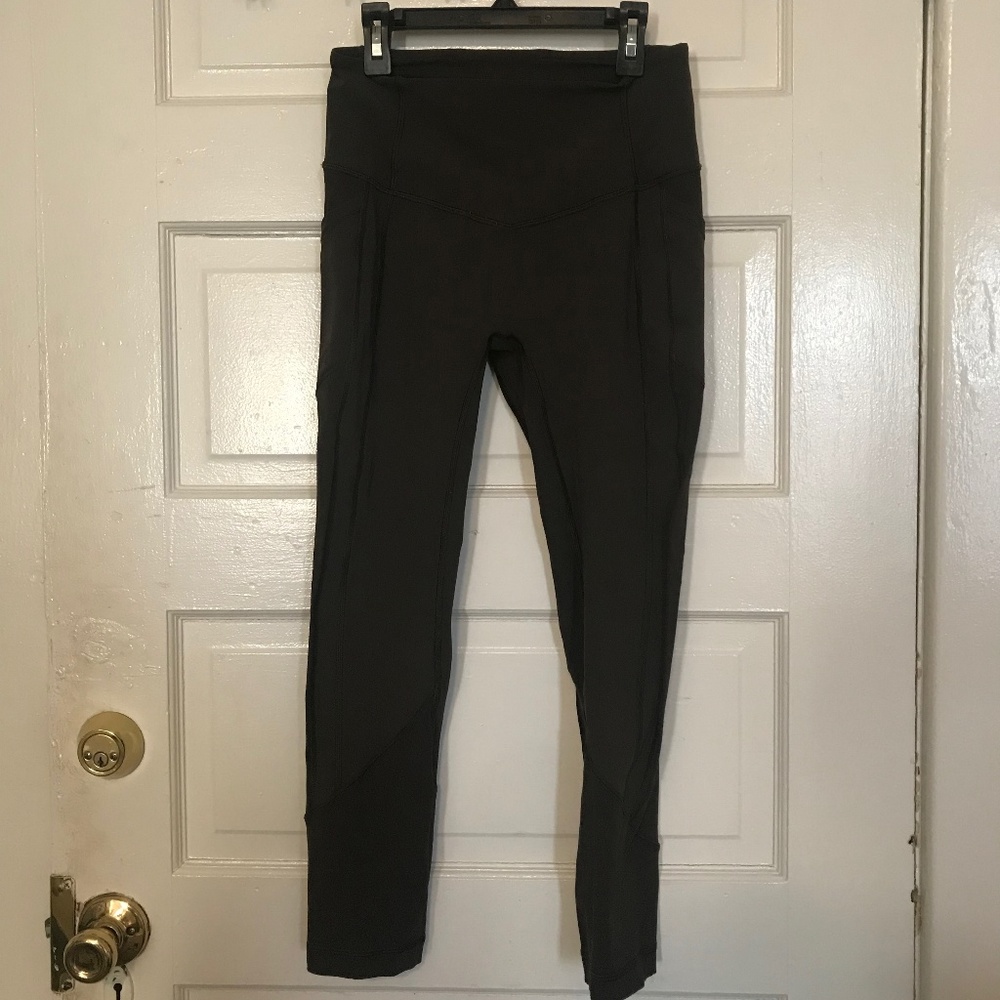 LuluLemon Speed Up green leggings